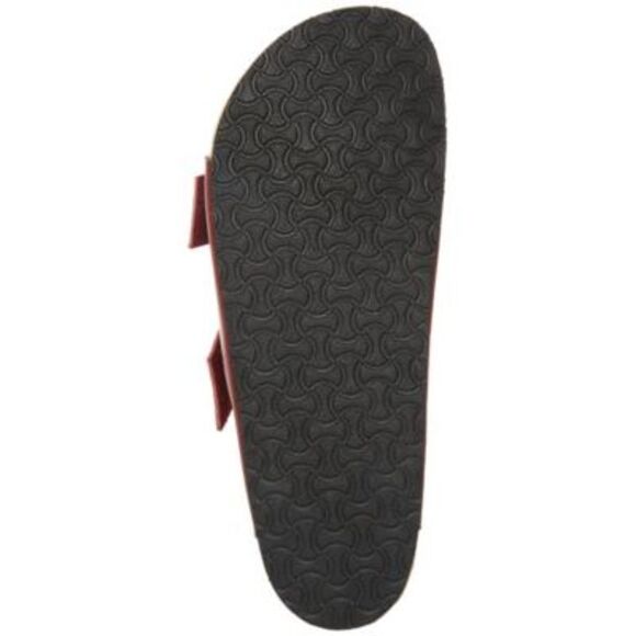 MADDEN Mens Maroon Double Straps Footbed Tisson Round Toe Sandals Shoes 13 - Picture 4 of 4